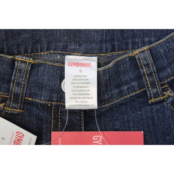 2006 Gymboree Park City Luxe Scenic Lined Hem Jeans sz 5 NWT Flared Pony Cute - Picture 6 of 7